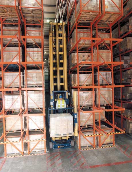 avocet very narrow aisle pallet racking