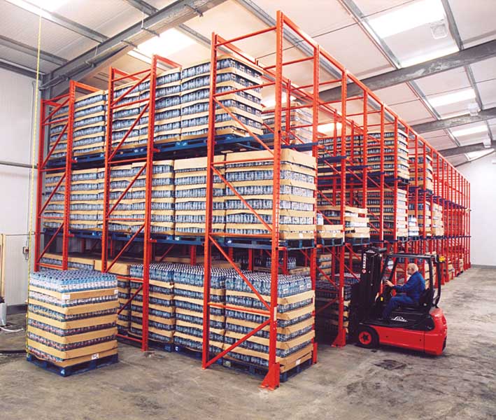 pallet racking drive in