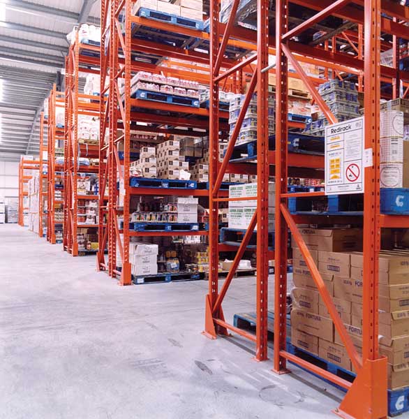 pallet racking in aw warehouse