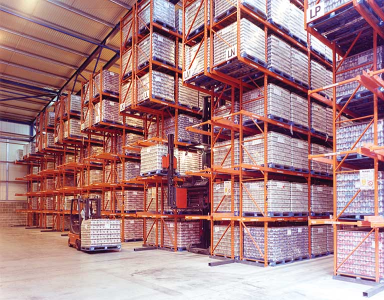 Nutricia custom pallet racking