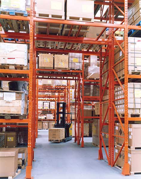 wide aisle pallet racking motorola