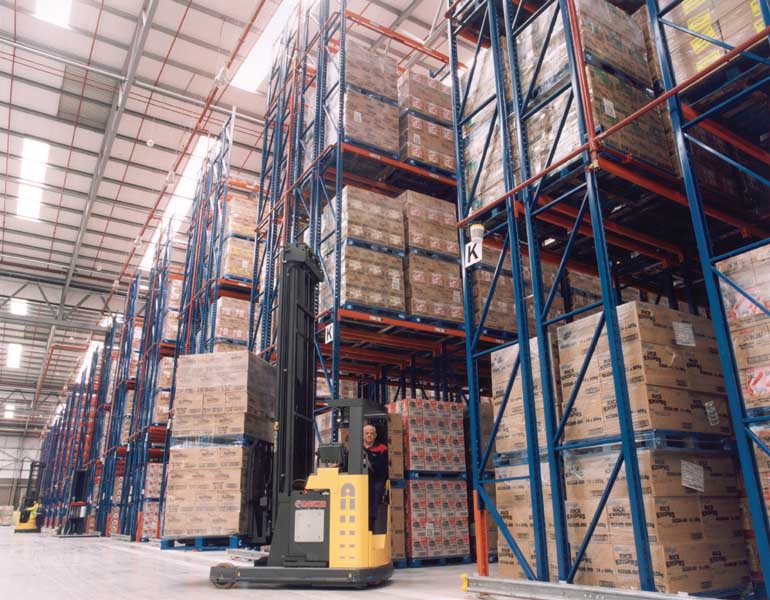 double deep pallet racking designed and supplied by RediRack, a UK leading manufacturer of Pallet Racking