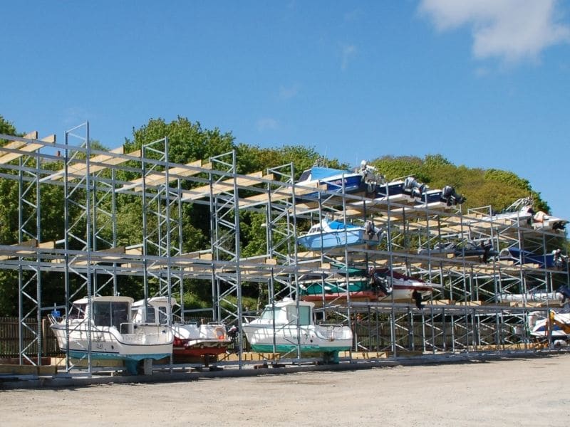 dry stack boat racking