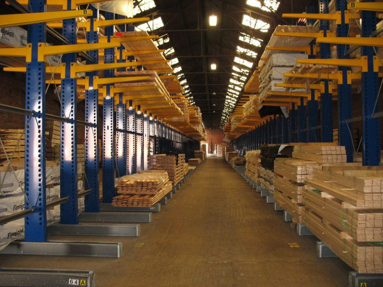 cantilever racking supplied by RediRack, a UK leading manufacturer of Pallet Racking