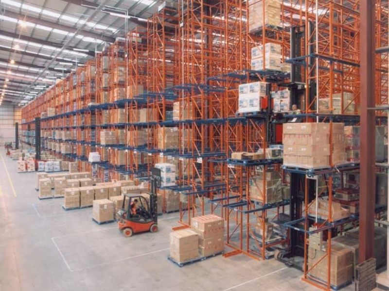 electronics warehouse pallet racking