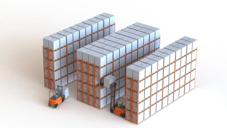 double deep racking diagram by RediRack, a UK leading manufacturer of Pallet Racking