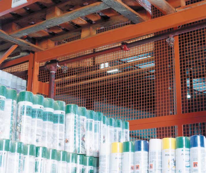 highly flammable pallet racking