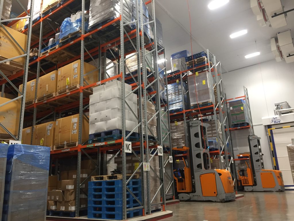 very narrow aisle racking