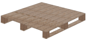 four way none reversible pallet diagram