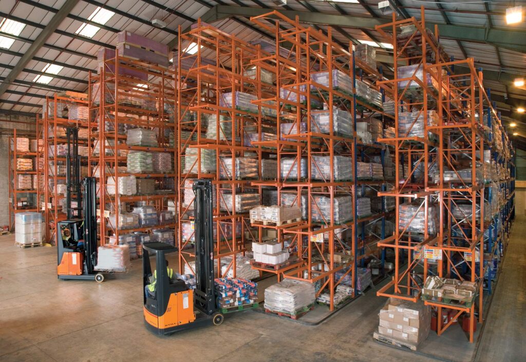Pallet racking installed in a Wolverhampton warehouse by RediRack