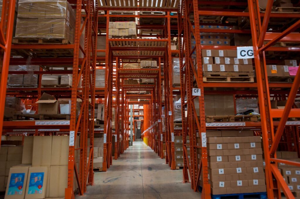 A pallet racking system installed in a Wolverhampton warehouse by RediRack