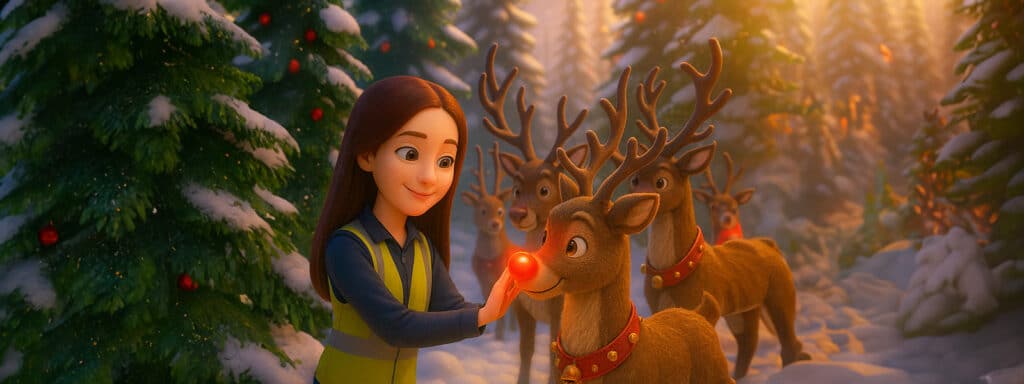 RediRack's Christmas Adventure - Danielle meets Rudolph