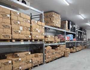 DEYA Brewery Hops Storage in chill store on Pallet Racking from RediRack